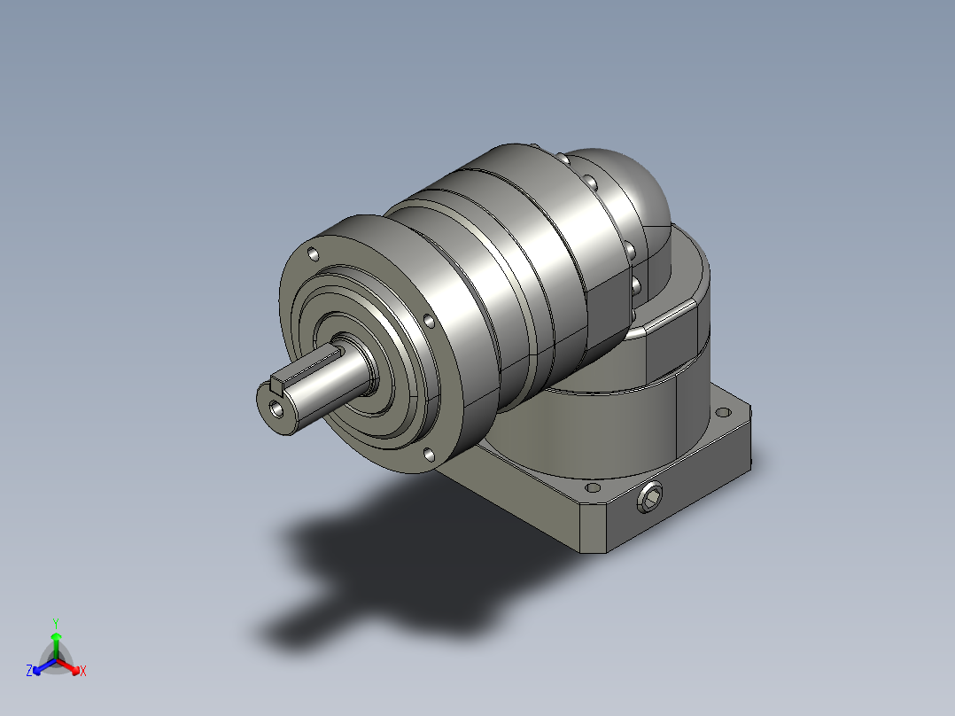 多摩川行星减速机TLR-070-L1-14BK14（45度）主视图