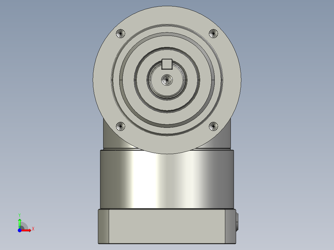 多摩川行星减速机TLR-070-L1-14BK14（45度）前视图