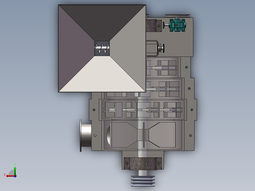 自动喷煤机后视图