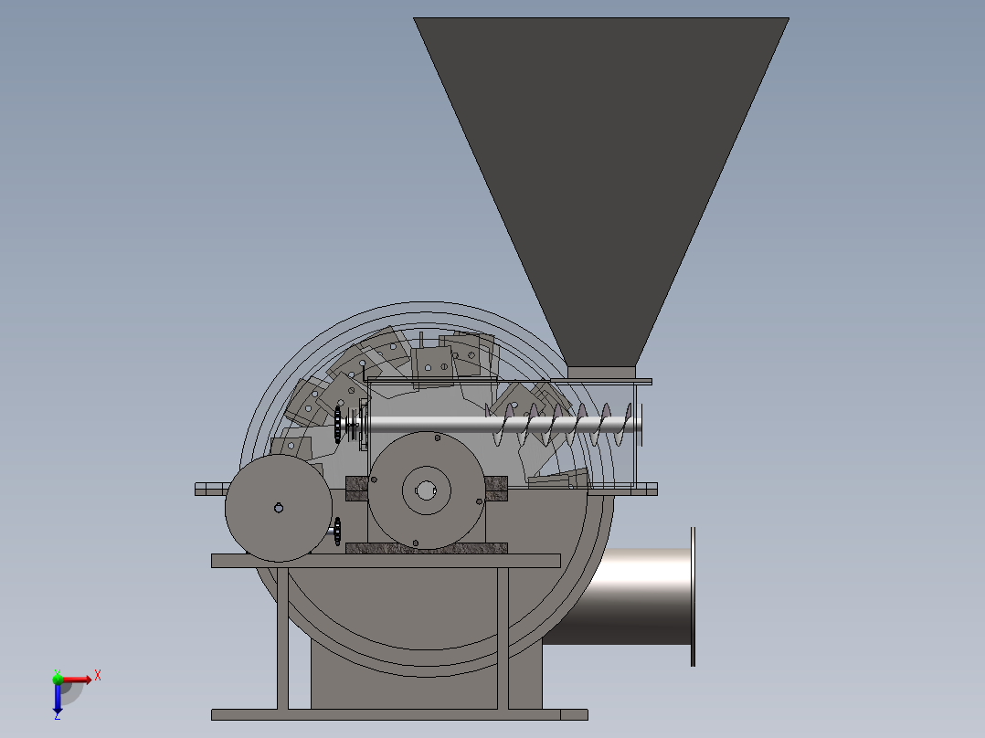 自动喷煤机俯视图