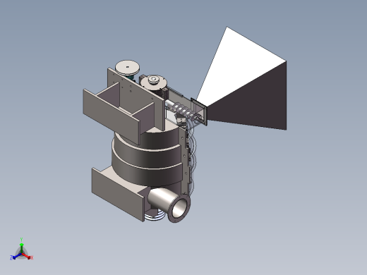自动喷煤机正等轴测缩略图