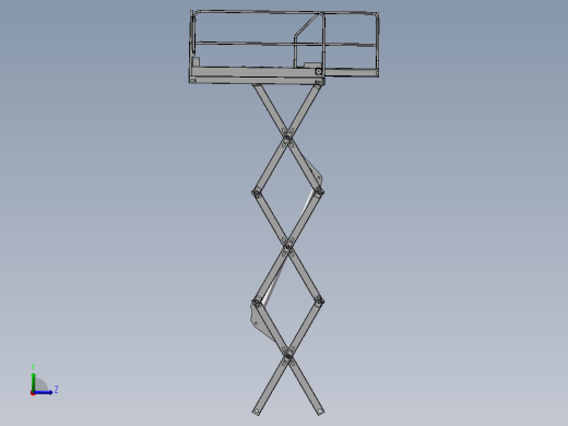 升降小车左视缩略图