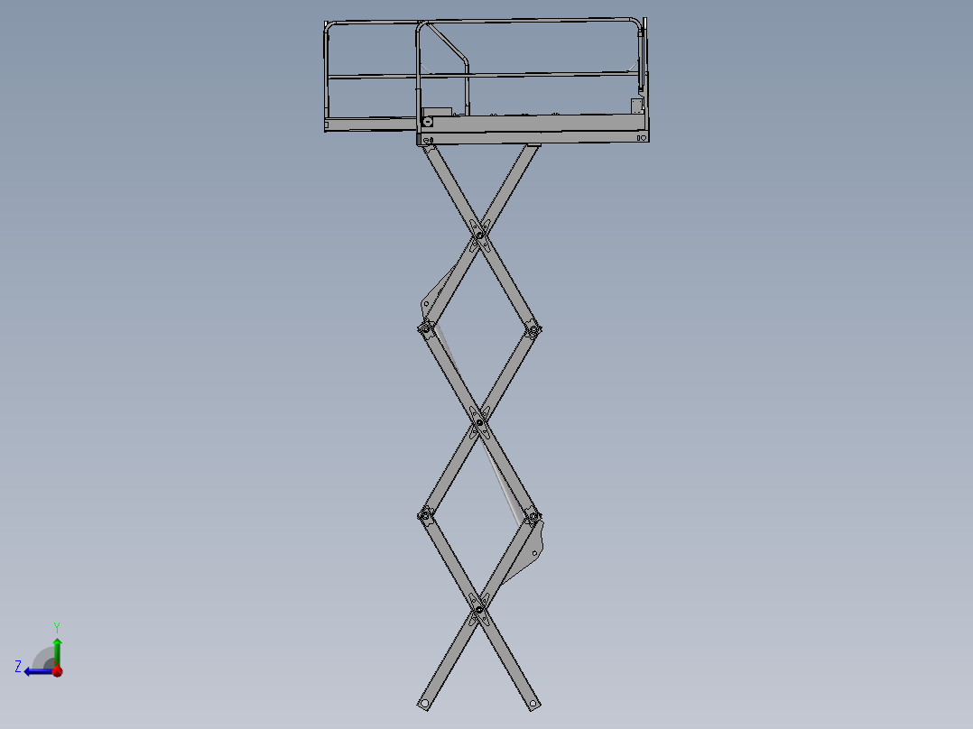 升降小车右视图