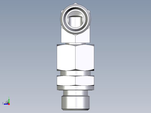 卡套式工业通用硬管接头EO_Assembled_adjustable_standpipe_elbow_EVW12LROMD71右视缩略图