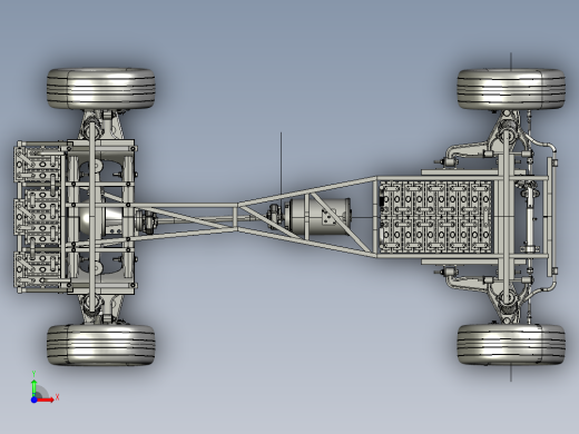 KOLTIS XFR电动汽车底盘模型3D图纸 STP格式前视缩略图