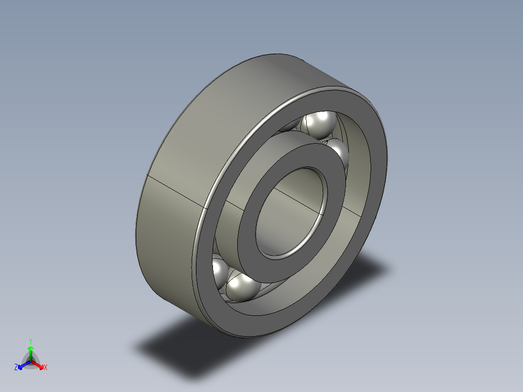 深沟球轴承629主视图