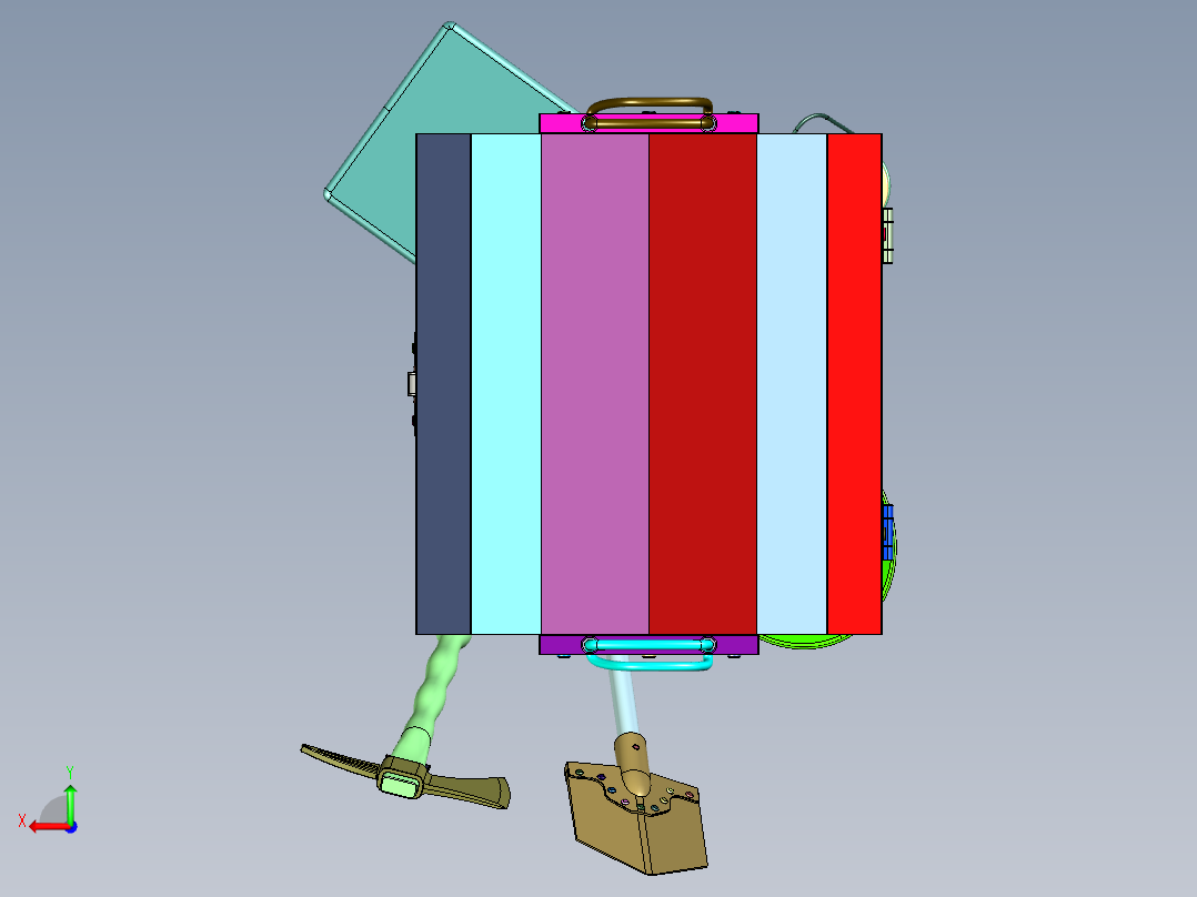 一战期间意大利士兵单兵装备后视图