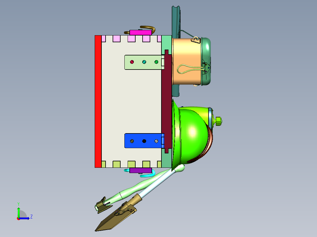 一战期间意大利士兵单兵装备左视图
