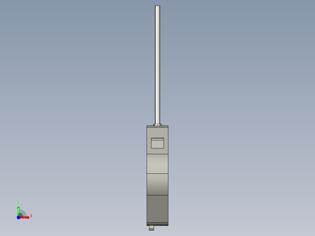 基恩士PS-X28_kc图纸模型前视图