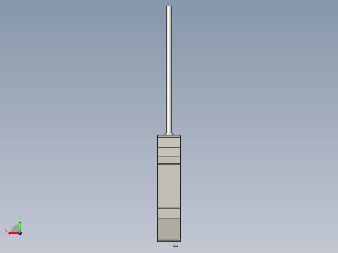基恩士PS-X28_kc图纸模型后视图