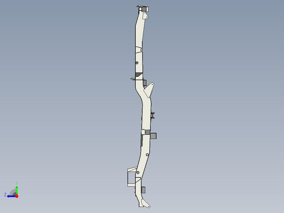路虎系列 III - 88 底盘车架右视图