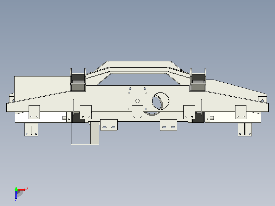 路虎系列 III - 88 底盘车架俯视图