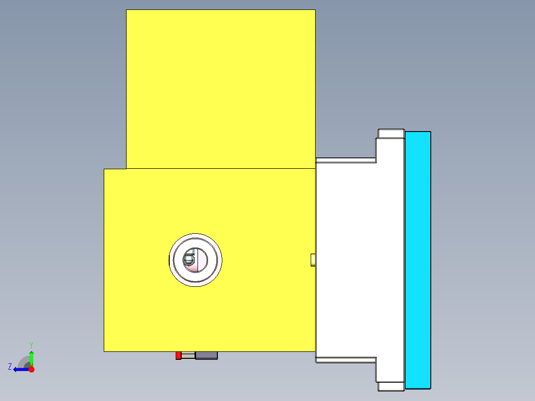 Z581C笔记本CNC工装夹具三维模型-CNC2-1106右视图