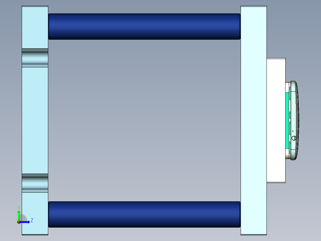 X780-CNC4-笔记本CNC工装夹具三维模型1左视图