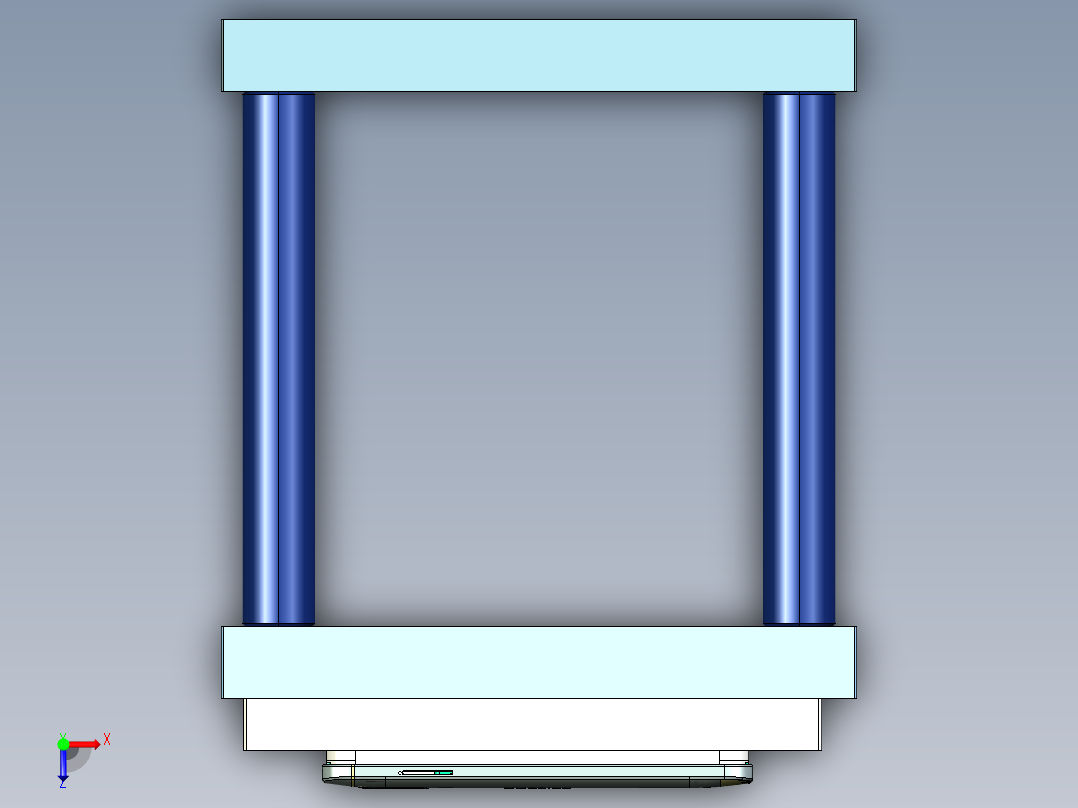 X780-CNC4-笔记本CNC工装夹具三维模型1俯视图