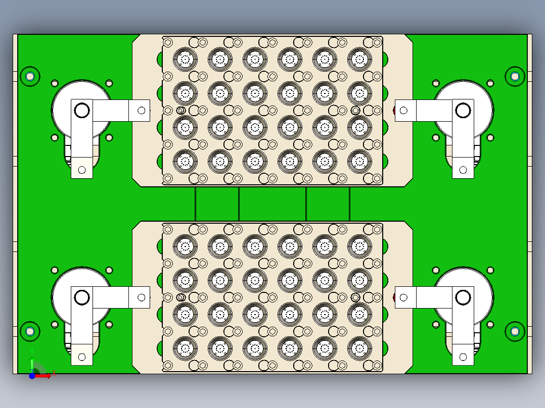 通定子夹具-组装体前视图