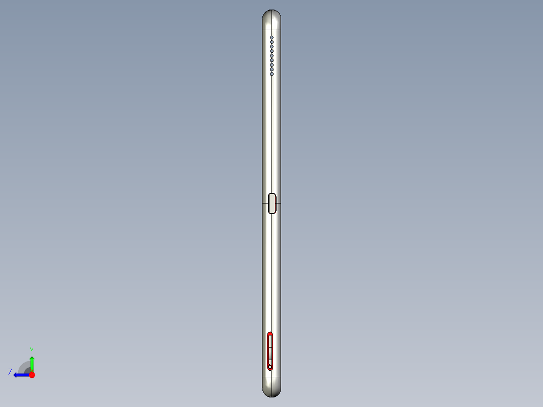 平板电脑外壳铣侧孔程序图档右视图