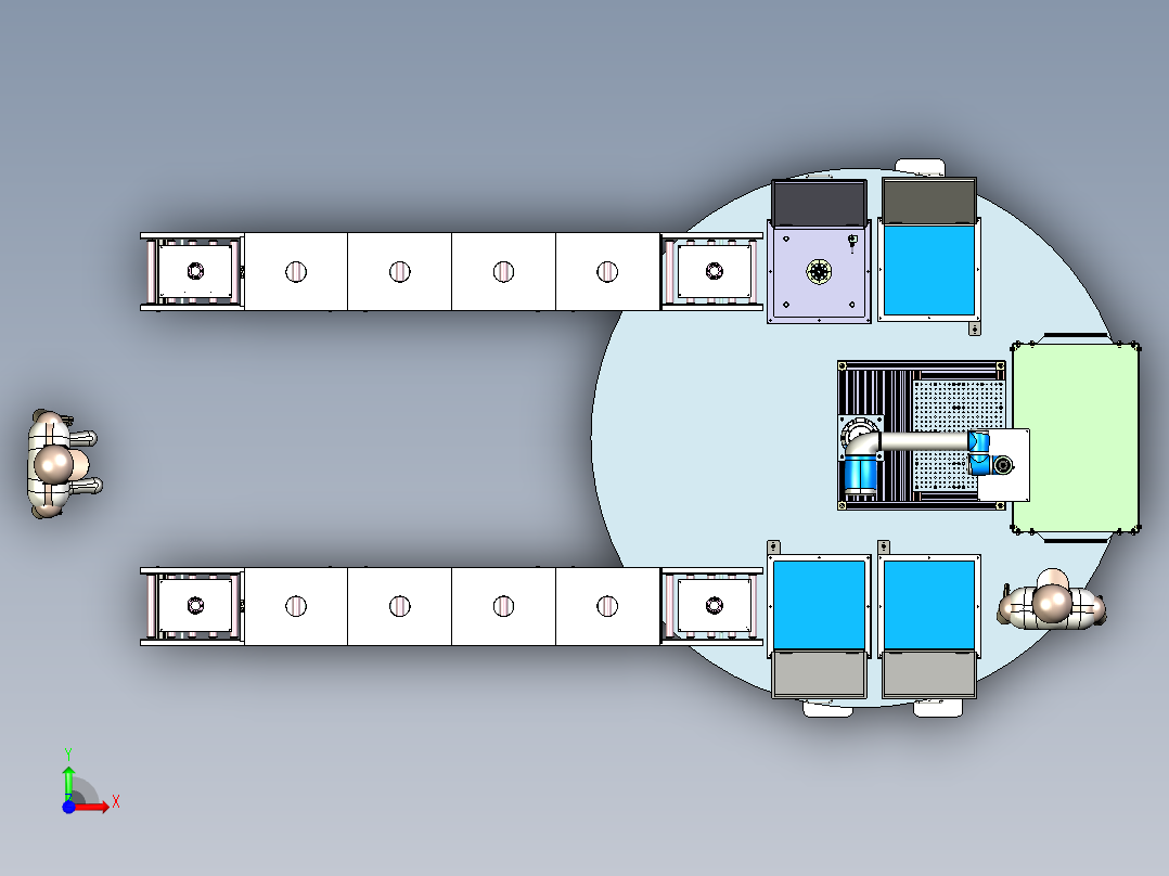 PCB自动清洗线前视图