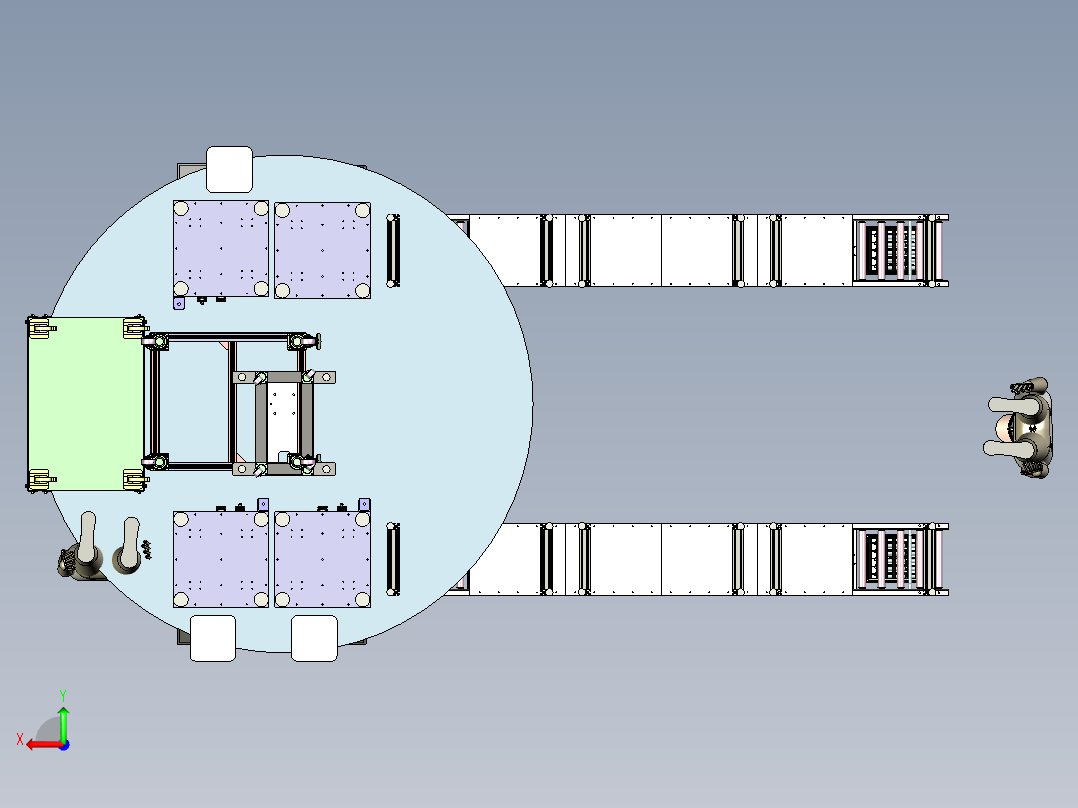 PCB自动清洗线后视图