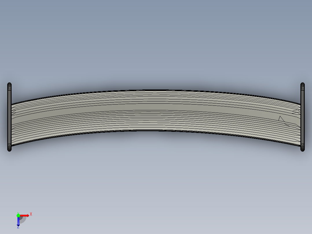 汽车尾翼(10)俯视图