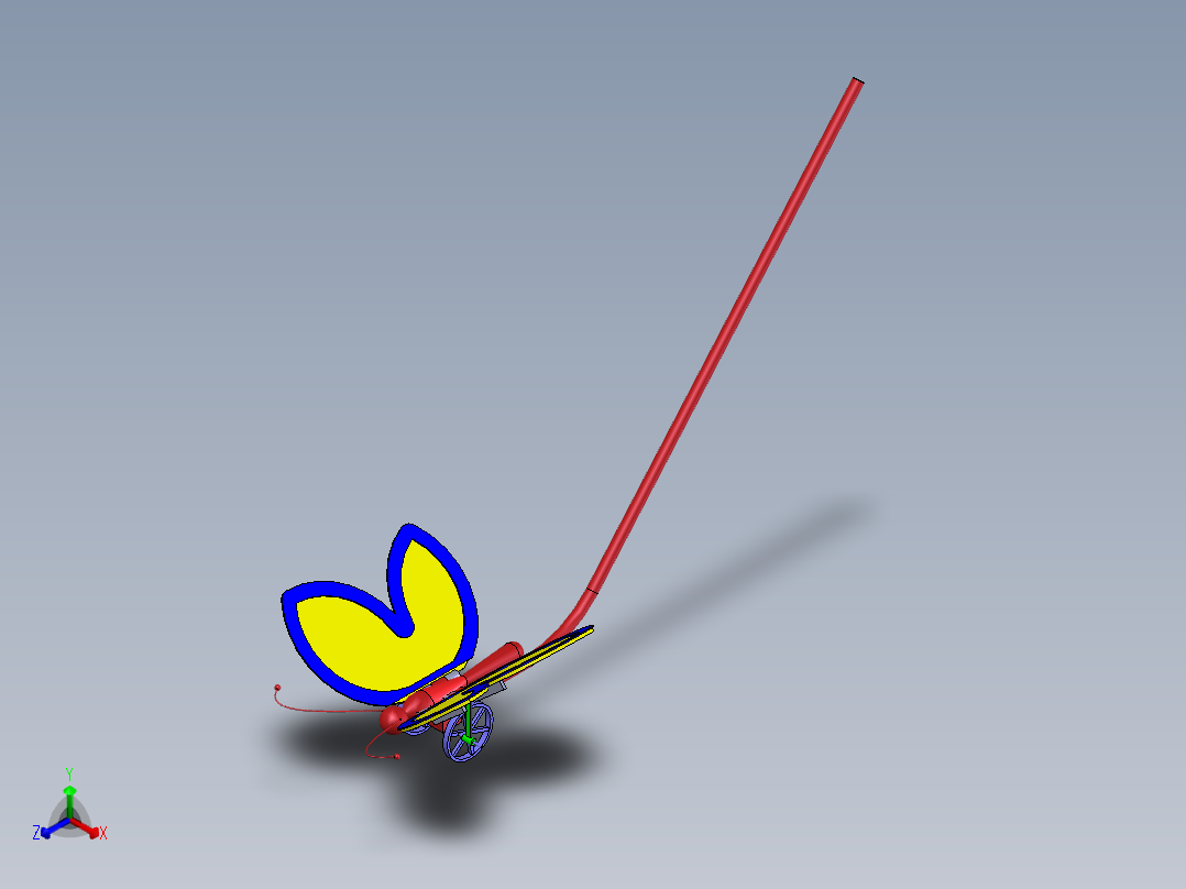 蝴蝶正等轴测图