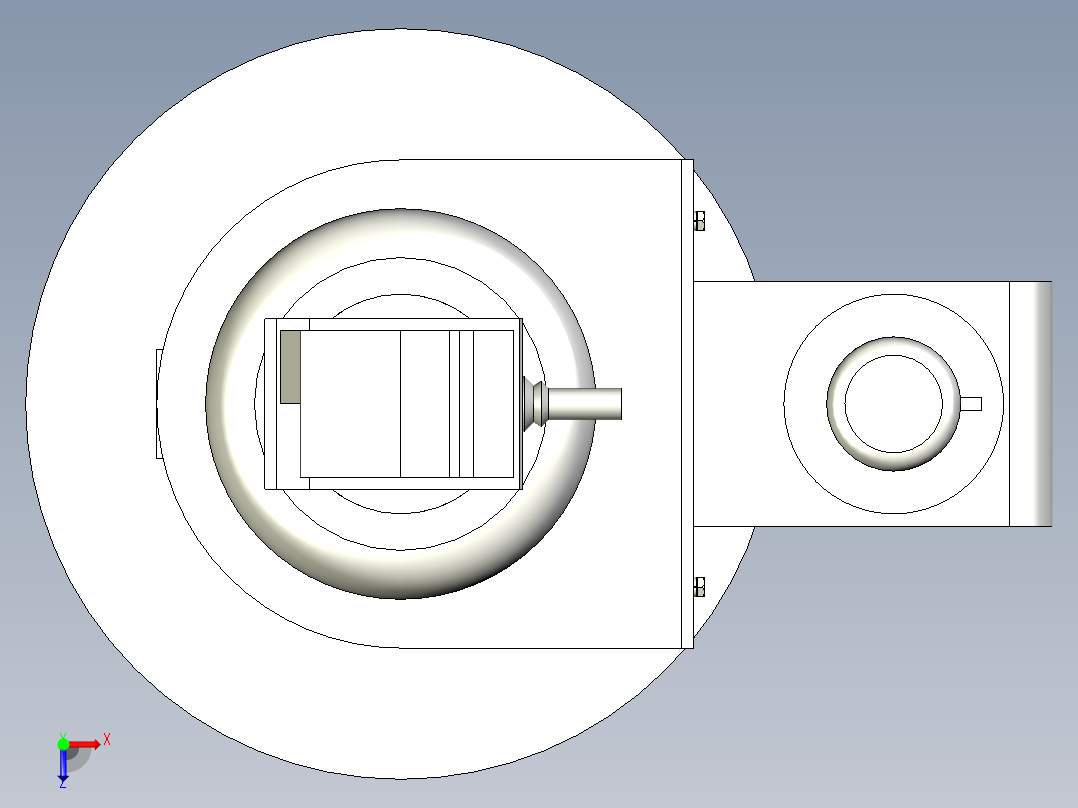 塔机回转机构俯视图