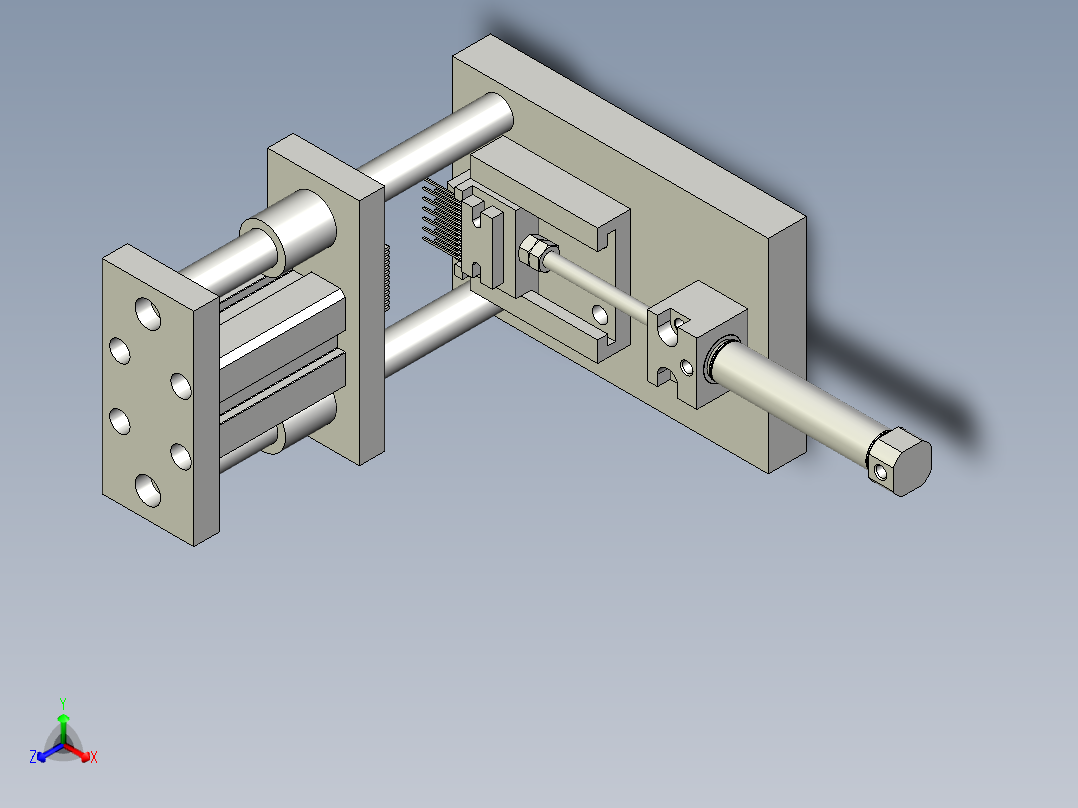 电子零件拉直脚模具主视图