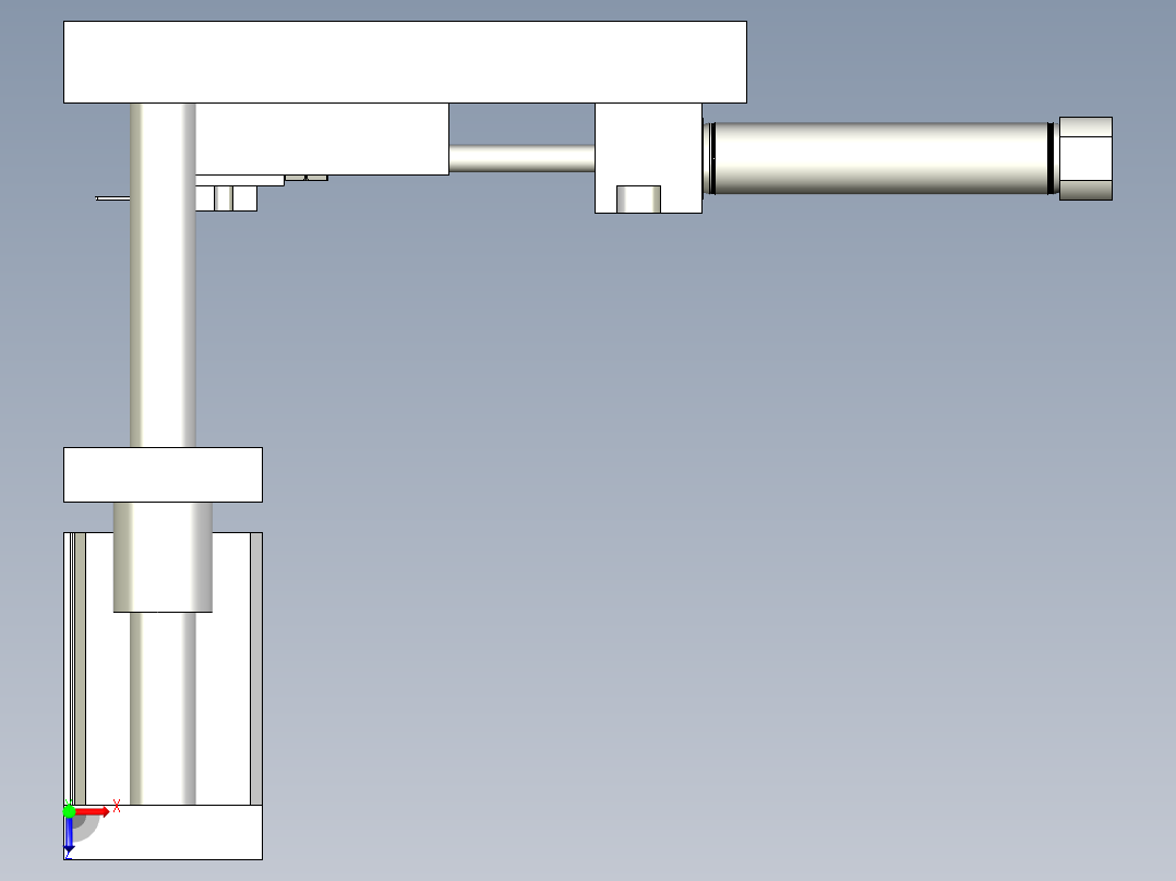 电子零件拉直脚模具俯视图