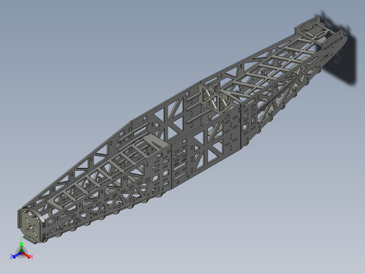 固定翼无人机航模框架