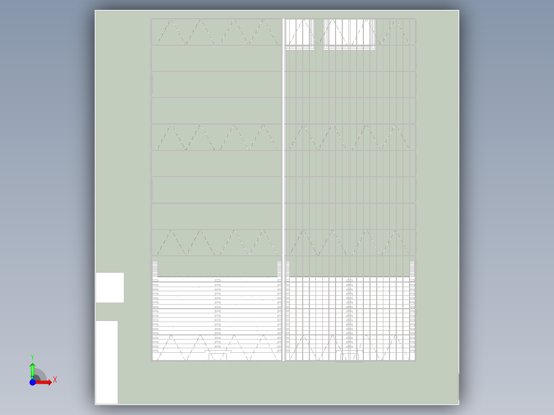 60mx78m 大棚前视图