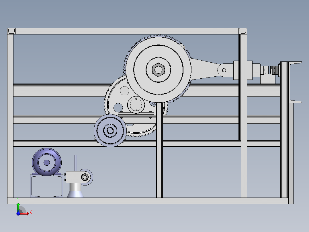 水平卧式钢筋切断机  sw21前视图