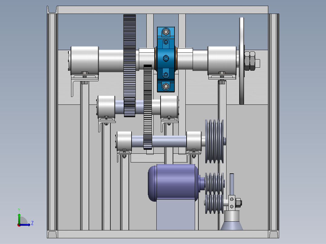 水平卧式钢筋切断机  sw21左视图