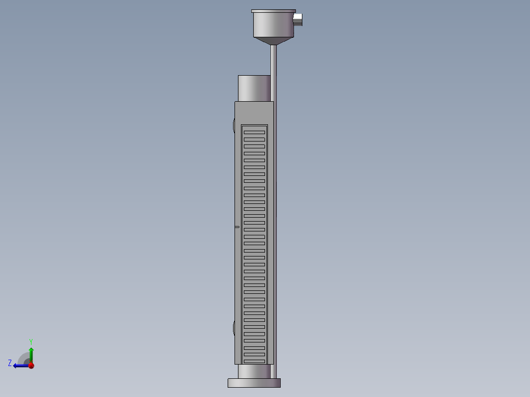 液位计DN20法兰 L=500右视图