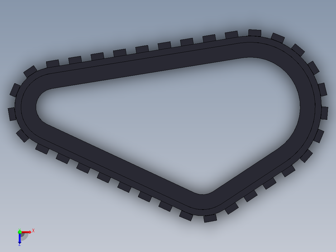 三角履带机器人俯视图