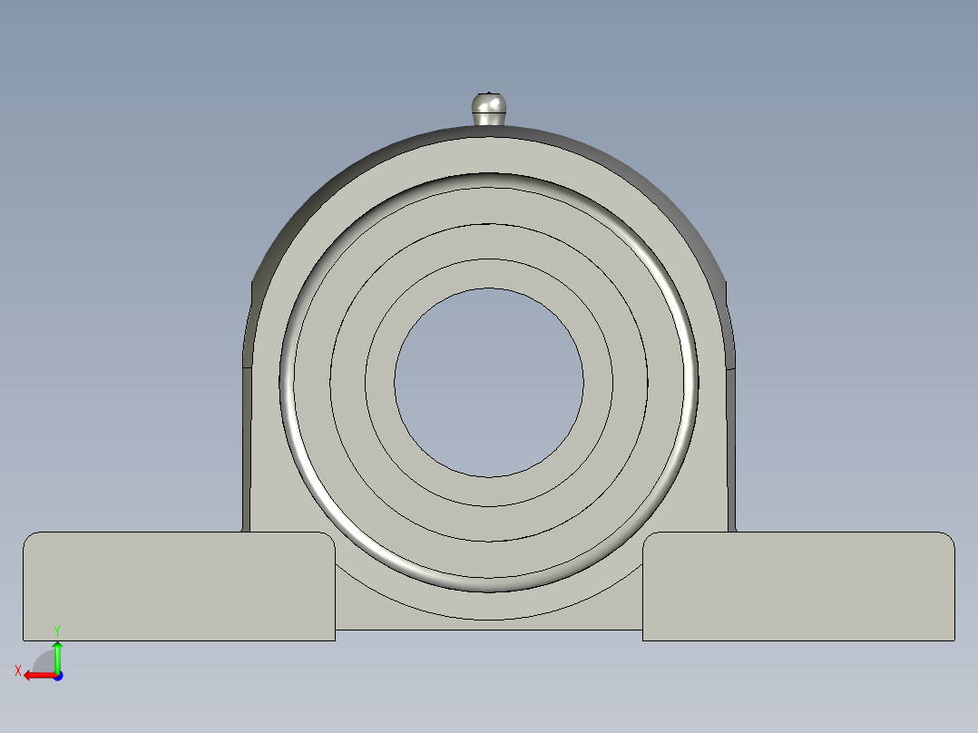 GBT7810-2017带立式座轴承(UCP)UCP207后视图