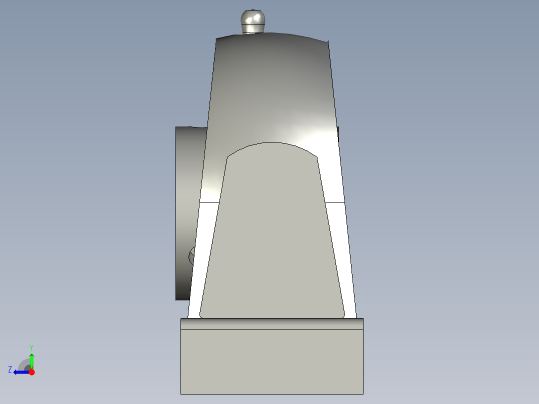 GBT7810-2017带立式座轴承(UCP)UCP207右视图