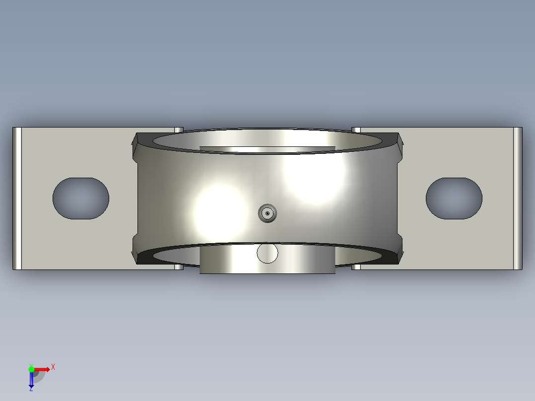 GBT7810-2017带立式座轴承(UCP)UCP207俯视图