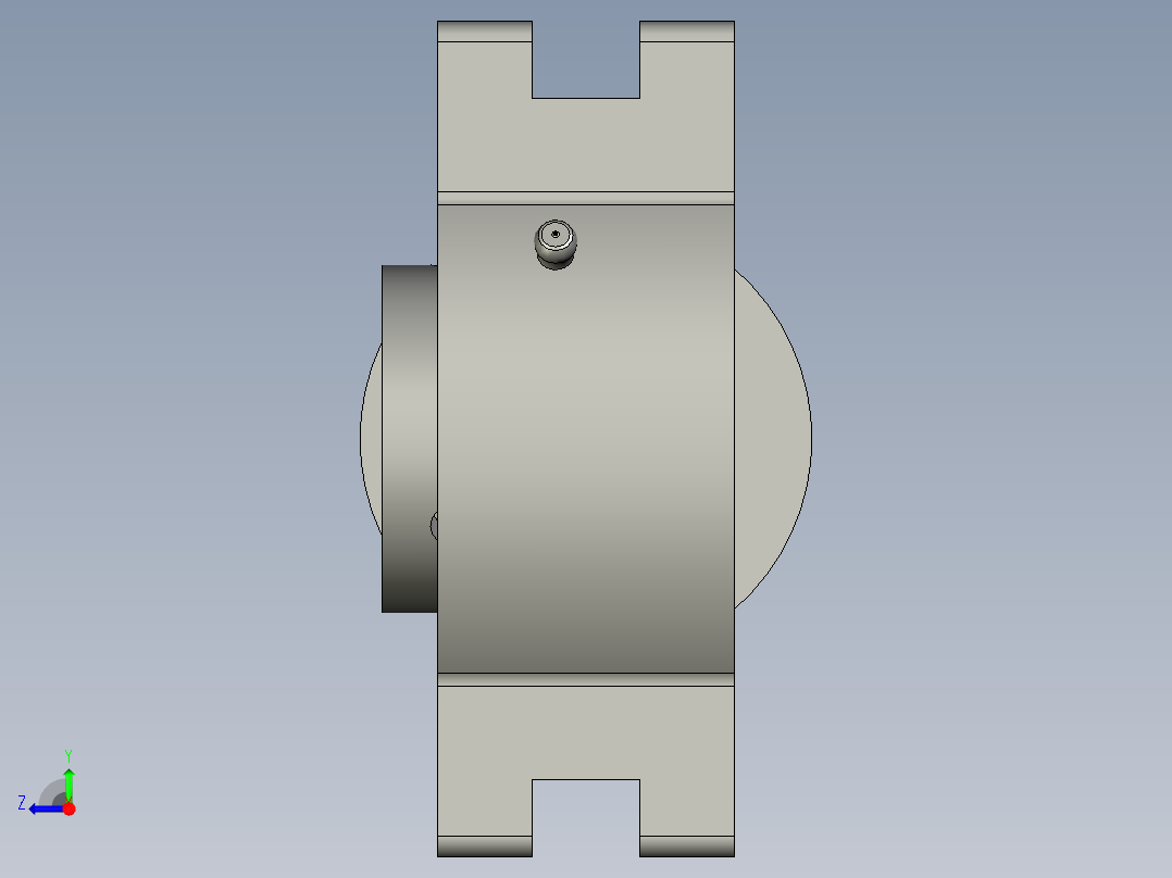 GBT7810-2017带滑块座顶丝外球面球轴承UCT型UCT208右视图