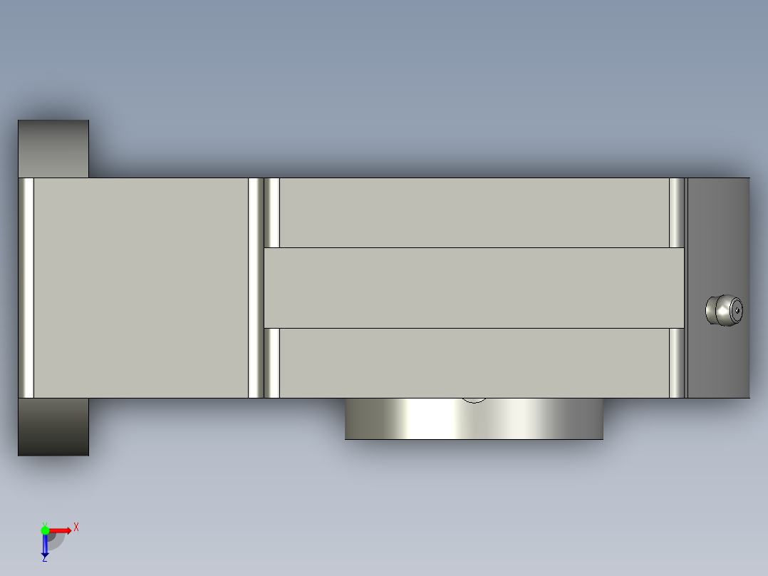 GBT7810-2017带滑块座顶丝外球面球轴承UCT型UCT208俯视图
