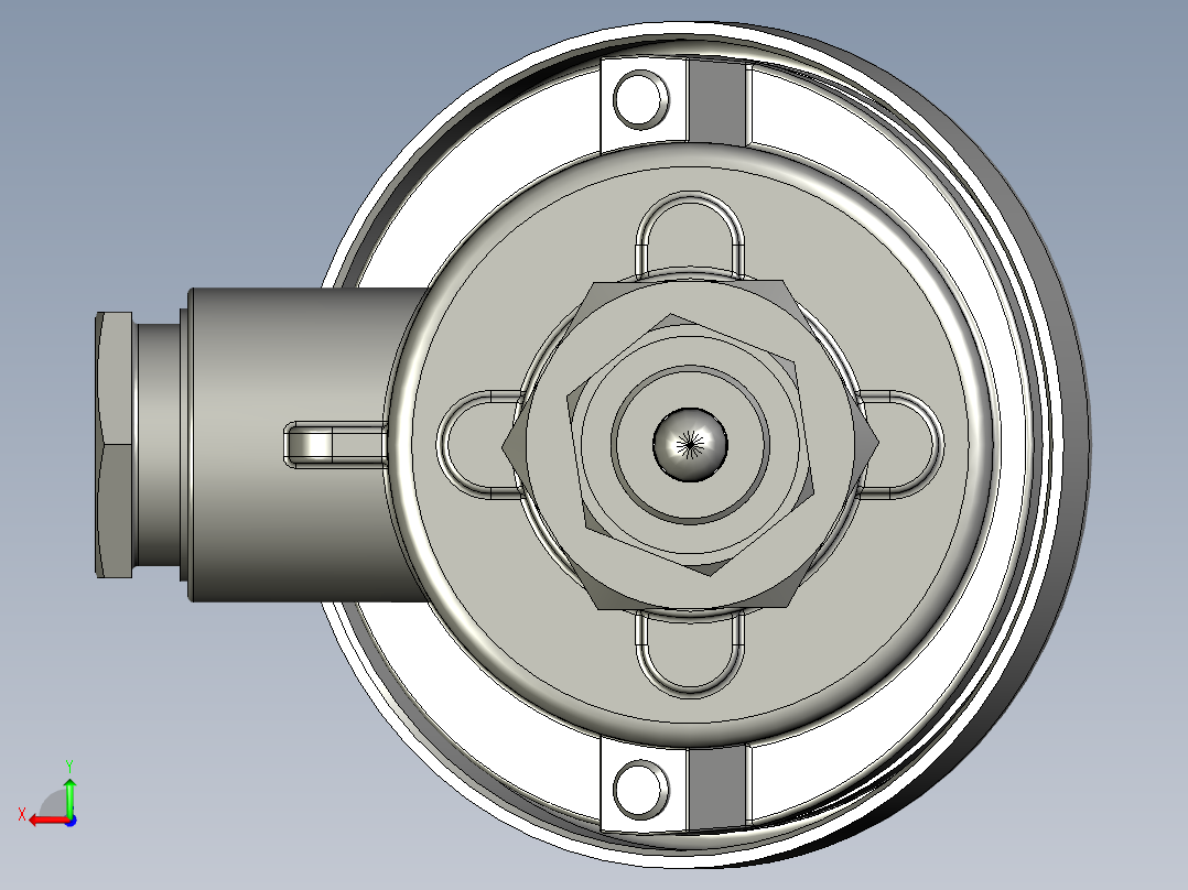 PT100热电偶后视图