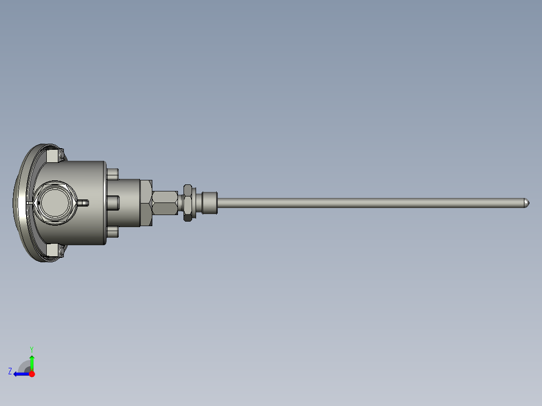 PT100热电偶右视图