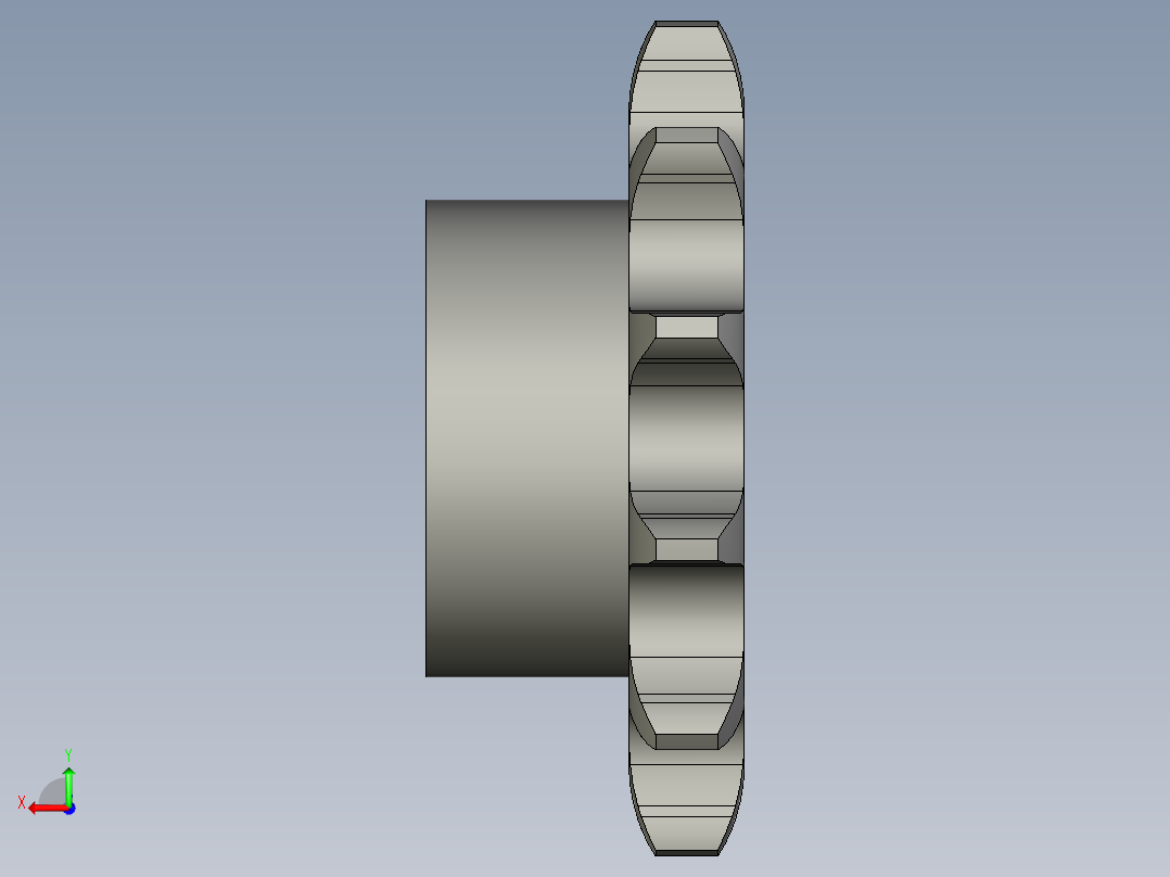 链轮08B-12电机后视图
