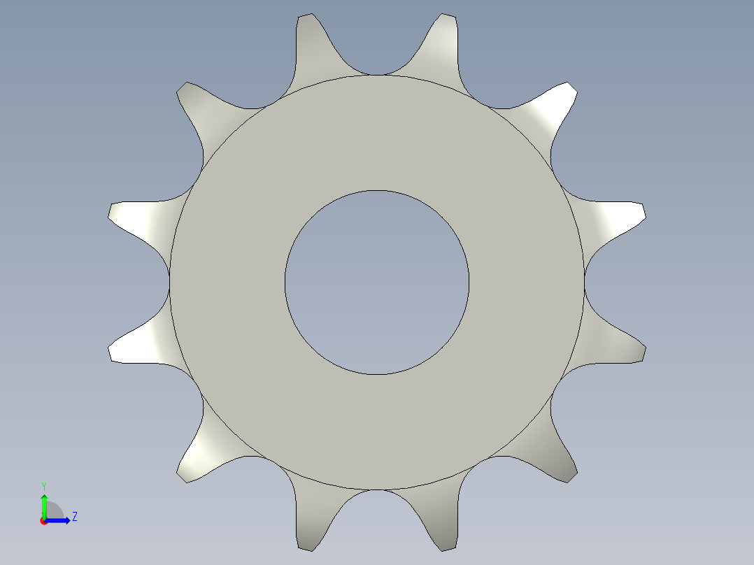 链轮08B-12电机左视图