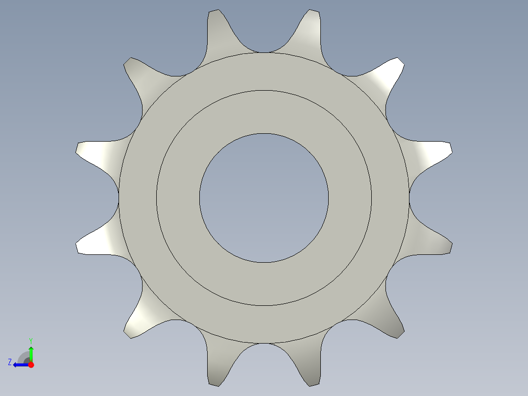 链轮08B-12电机右视图