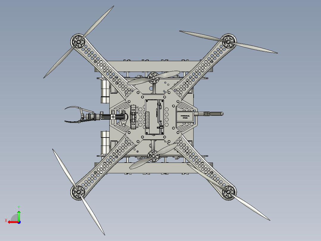 无人机航模陆空两栖高速视觉全地形一机双形态后视图