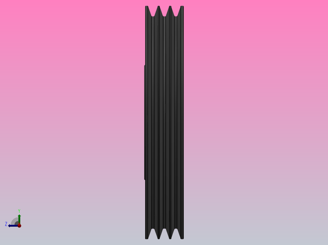 锥套式皮带轮 SPA_SPA300X3右视图