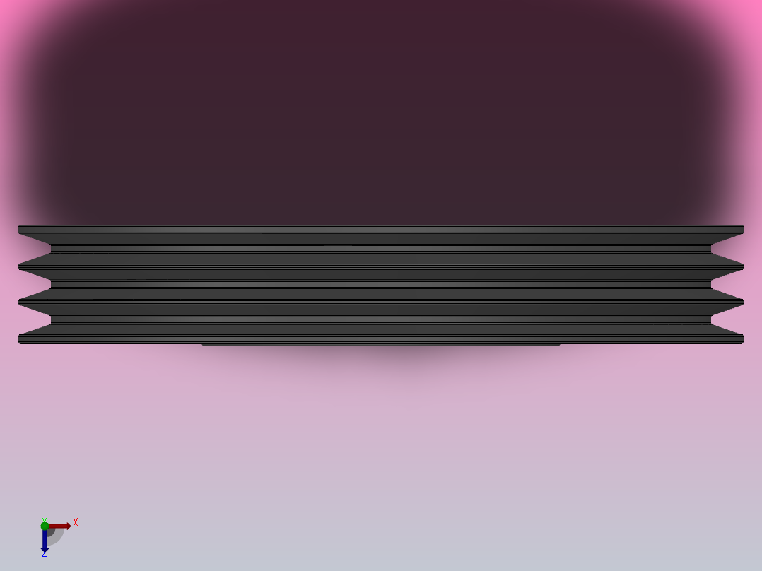 锥套式皮带轮 SPA_SPA300X3俯视图