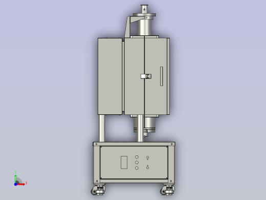 管径自动开合立式管式炉前视缩略图