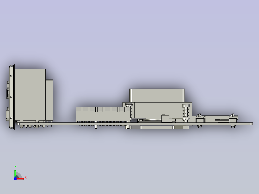 BT100主板（友通Mini ITX）前视图