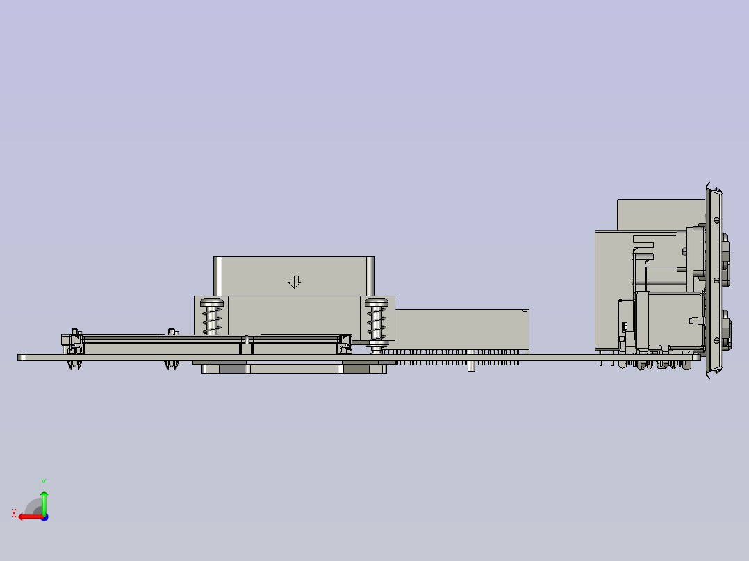 BT100主板（友通Mini ITX）后视图